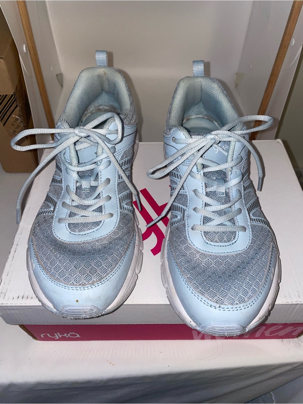Ryka Light Blue Sneakers Heather Training Shoes